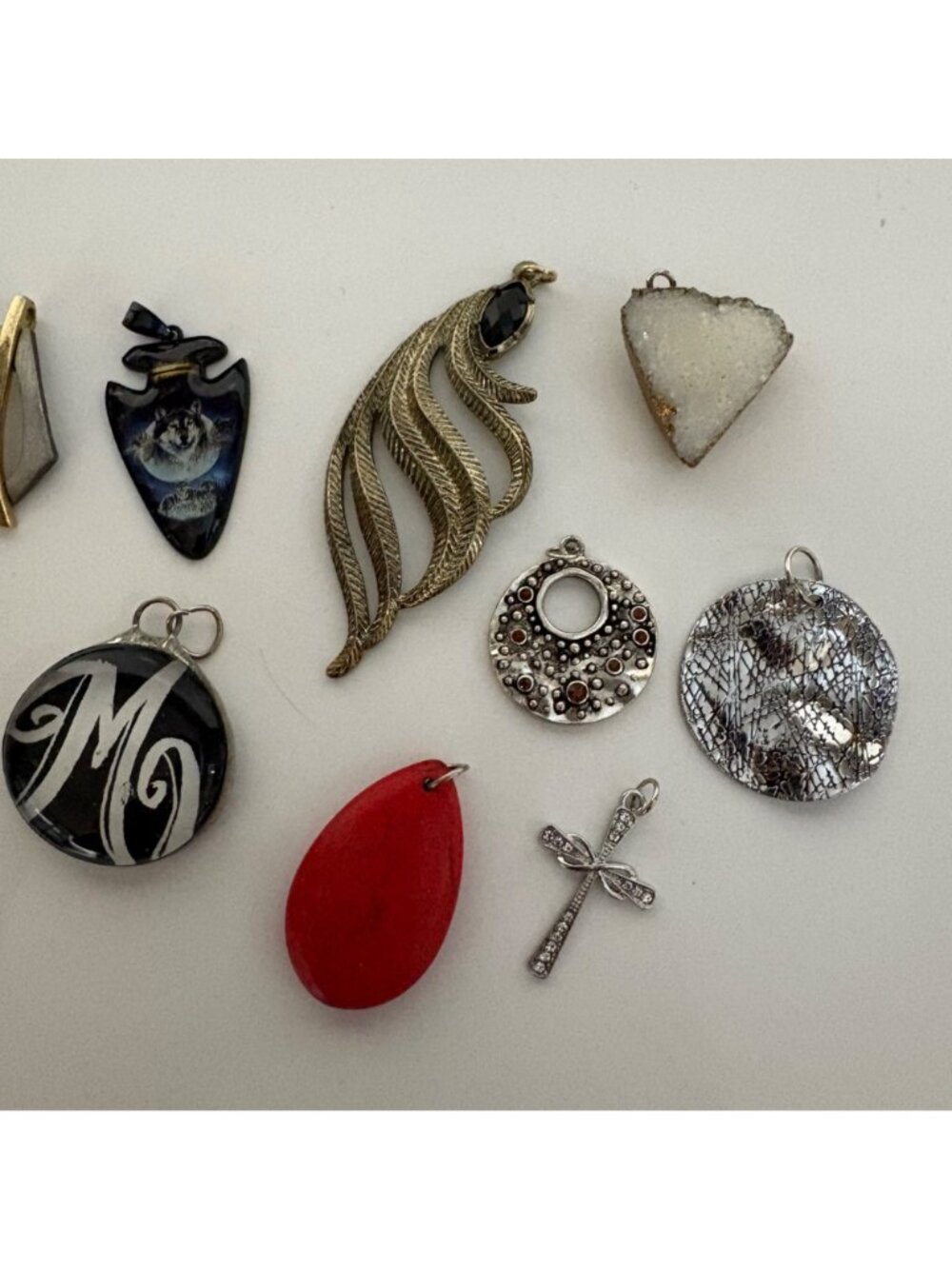 Lot of 15 Necklace Pendants Jewelry Bundle JL4 - Picture 4 of 7